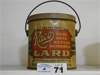 Raco 3lb. Lard Tin