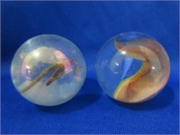 (2) 1 1/4" Marbles