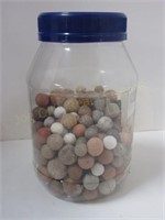 Jar of 100+ Clay Marbles
