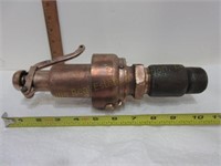 11 1/2"T Brass Steam Whistle