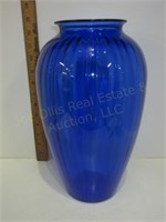 Lg. Blue Glass Vase