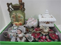 Lot of H.P. Porcelain. Some with chips
