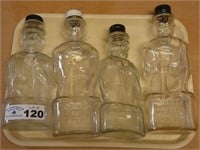 (4) Lincoln Bank Bottles