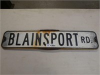 Blainsport Rd. Street Sign