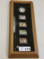 Olympic Silver Dollar & Stamp Display