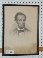 Abe Lincoln Lithograph