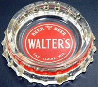 Walter's Beer Advertising Ashtray - Eau Claire