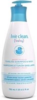 Live Clean Baby Gentle Moisture Tearless Shampoo &