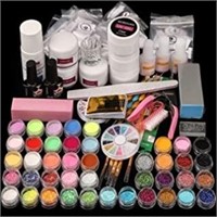 Morovan Shiny Glitter Acrylic Nail Kit Set,with
