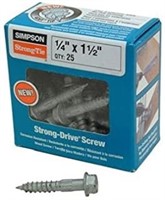 Simpson Structural Screws SDS25112-R25 1/4-Inch by