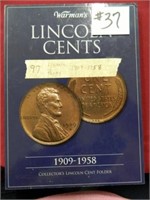 (97) 1909-1958 Lincoln Cent Partial Book