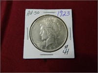 1923 Peace Silver Dollar - AU-50