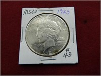 1923 Peace Silver Dollar - MS60