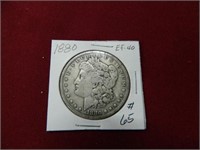 1880 Morgan Silver Dollar - EF-40