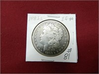 1883s Morgan Silver Dollar - EF-40