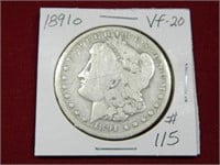 1891o Morgan Silver Dollar - VF-20