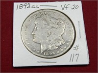 1892cc Morgan Silver Dollar - VF-20