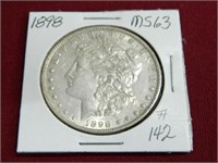 1898 Morgan Silver Dollar - MS63