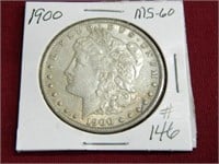 1900 Morgan Silver Dollar - MS-60