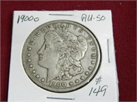 1900o Morgan Silver Dollar - AU-50