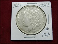 1921 Morgan Silver Dollar - MS63