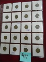 (20) Lincoln Cents (3) 1910, 17, (3) 20, 20D, 29,