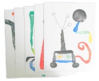 Joan Miro, 5 Color Prints  A Toute Epreuve