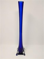 Blue Glass Cased Vase