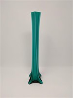 Teal Glass Cased Vase