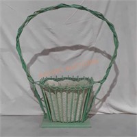 Green Flower Basket For Arrangements