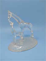 Cristal D'Arques Giraffe W/  Frosted Base