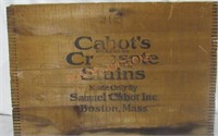 Cabots Creosite Stains Wood Dovetailed Box;