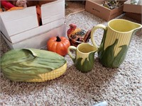 Shawnee Corn Pottery & Fall Decor