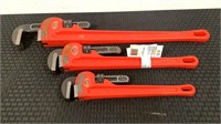 (3) Assorted Ridgid Pipe Wrenches