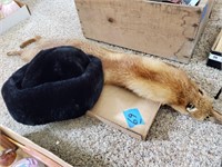 Fox Stole and Hat
