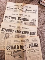 Morris Daily Herald - 1963 "Kennedy" coverage