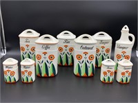 Set of Flora Germany Canisters & Spice Containers