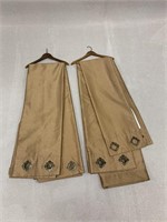 4pc Set of Golden Lined Drapes