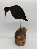 Metal & Wood Shore Bird