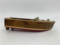 Vintage Wooden Model Boat