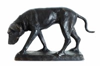 Patinated Bronze Sculpture of a Dog