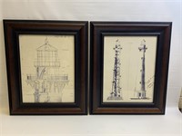 Pair of Lighthouse Pictures