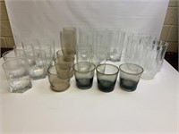 Lot of 31 Drinking Glasses