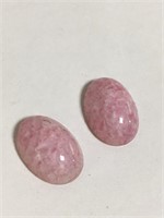 2 Pink Marbled Stones
