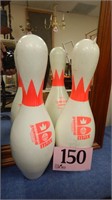 PAIR OF BRUNSWICK BOWLING PINS 15 IN