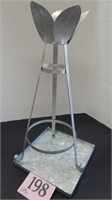 GALVANIZED METAL STAND 21 IN