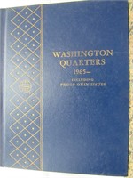 1965 to 1968 Washington Quarters in Book
