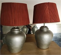 PAIR OF EXQUISITE TABLE LAMPS