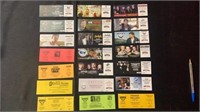 Collection of 21 Unused Rusty Spur Show Tickets