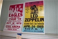 The Eagles & Led Zepplin Posters